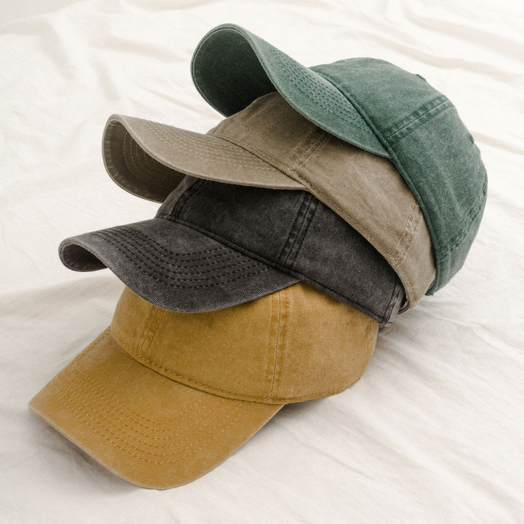 Classic Pigment Dyed Baseball Cap – Washed Cotton Baseball Cap Dad Hat