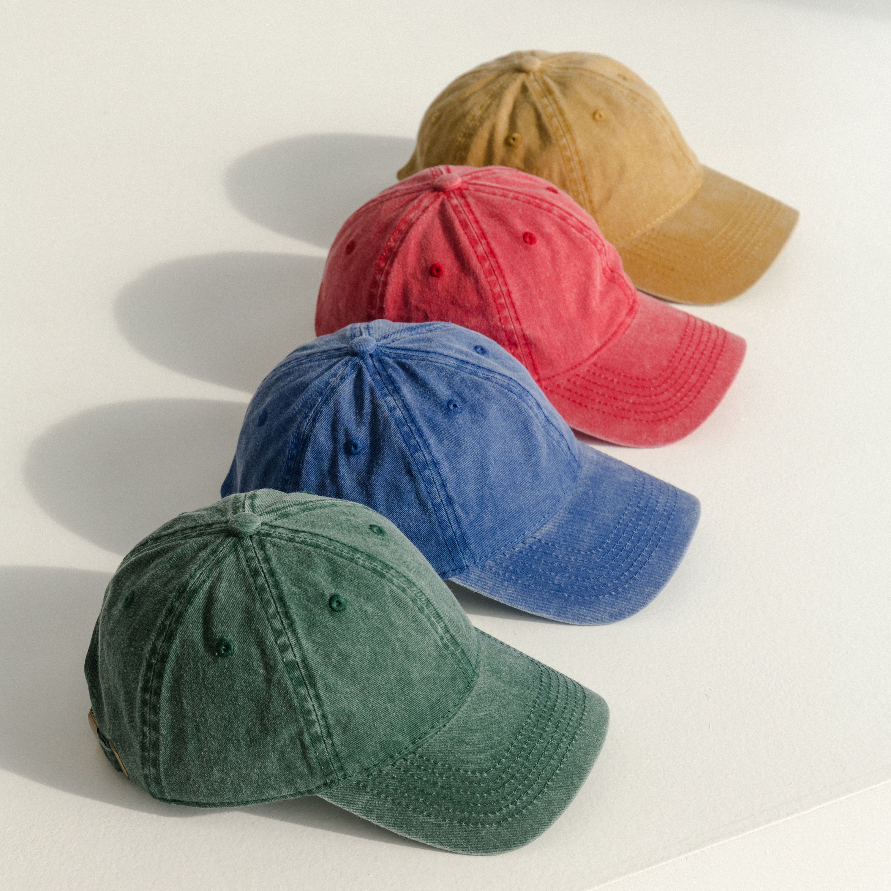 Classic Pigment Dyed Baseball Cap – Washed Cotton Baseball Cap Dad Hat